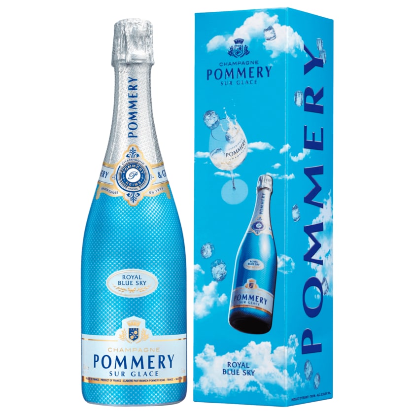 Pommery Champagne Sur Glace Royal Blue Sky 0,75l